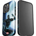 Marvel Black Panther Jumping Through Air iPhone 16 Pro Max Impact Case